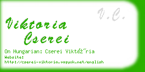 viktoria cserei business card